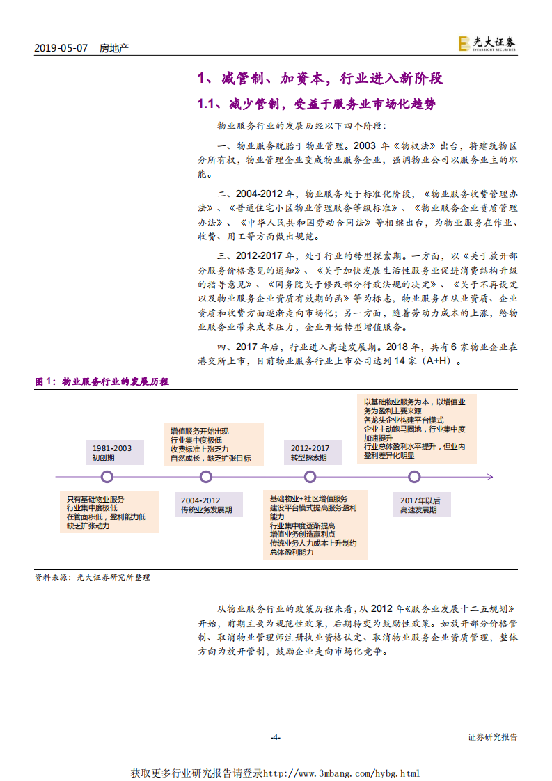 物业服务行业系列报告（1）：服务提费利润限制突破在即，资本助力物业龙头优势尽显-190507.pdf 第4页