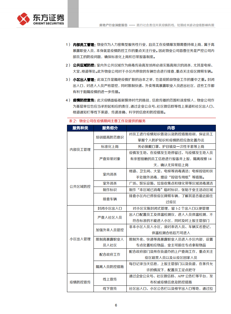 物业管理行业系列报告之五：践行社会责任共筑疫情防线，短期成本波动业绩影响有限-200207.pdf 第6页