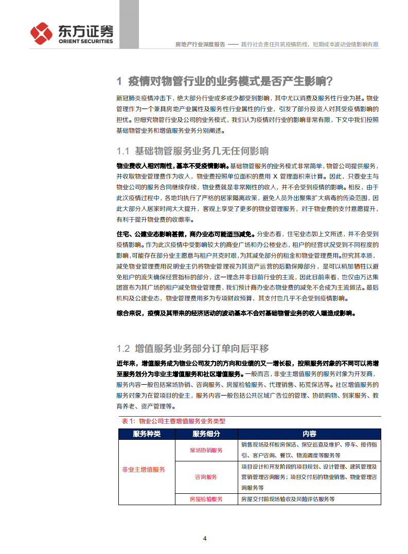 物业管理行业系列报告之五：践行社会责任共筑疫情防线，短期成本波动业绩影响有限-200207.pdf 第4页