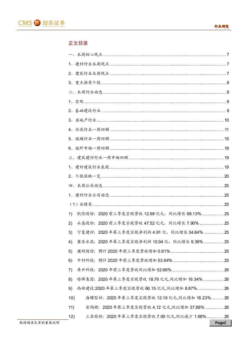 建材、建筑行业定期报告：地产销售持续改善，赶工期建材需求延续-20201025.pdf 第2页