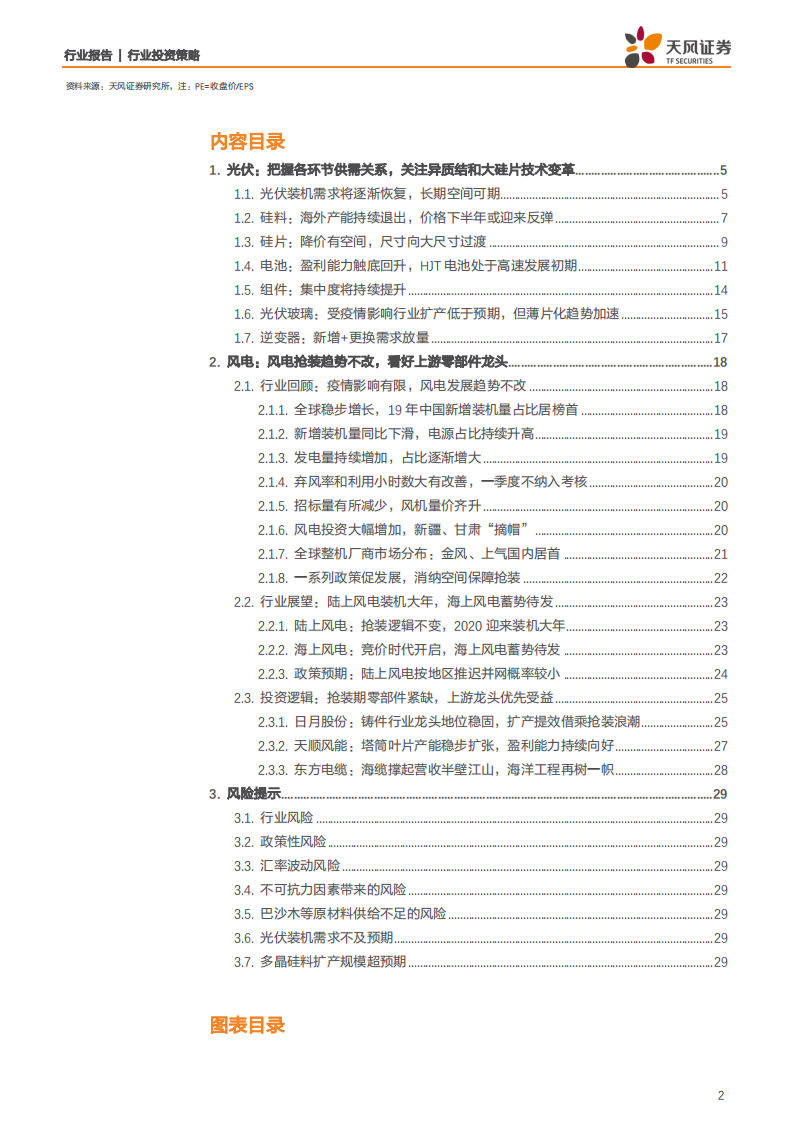 电气设备行业：把握光伏供需关系和技术变革，风电抢装看好上游零部件龙头-200629.pdf 第2页