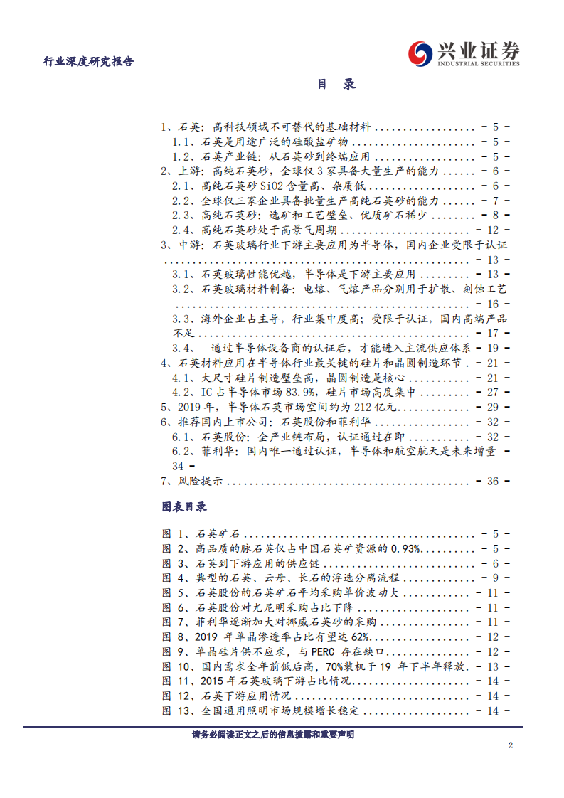 金属非金属新材料行业：石英，半导体产业链关键材料，前景广阔-191227.pdf 第2页