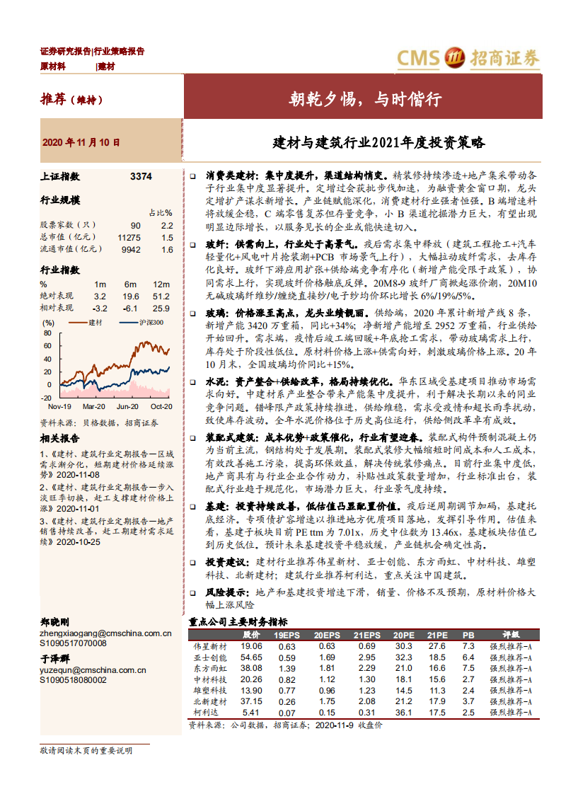 建材与建筑行业2021年度投资策略：朝乾夕惕，与时偕行-20201110.pdf 第1页