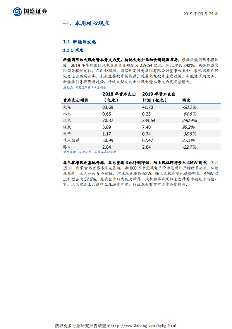 电气设备行业：容百科技科创板上市获受理，央企能源集团加大风电资本开支-190324.pdf 第4页