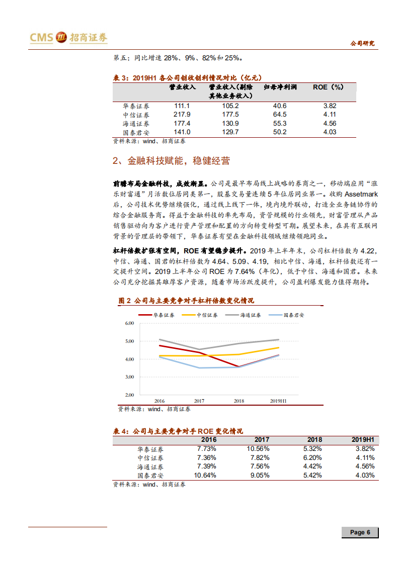 华泰证券-客户基础优势扎实，剑指行业领先者-191022.pdf 第6页