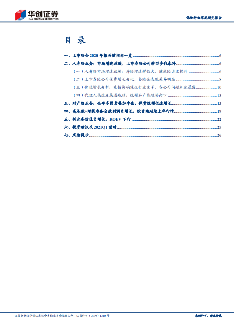 保险行业深度研究报告：保险行业2020年报综述及2021Q1前瞻，疫情影响加速行业变革，中期面临不确定性-210408.pdf 第3页