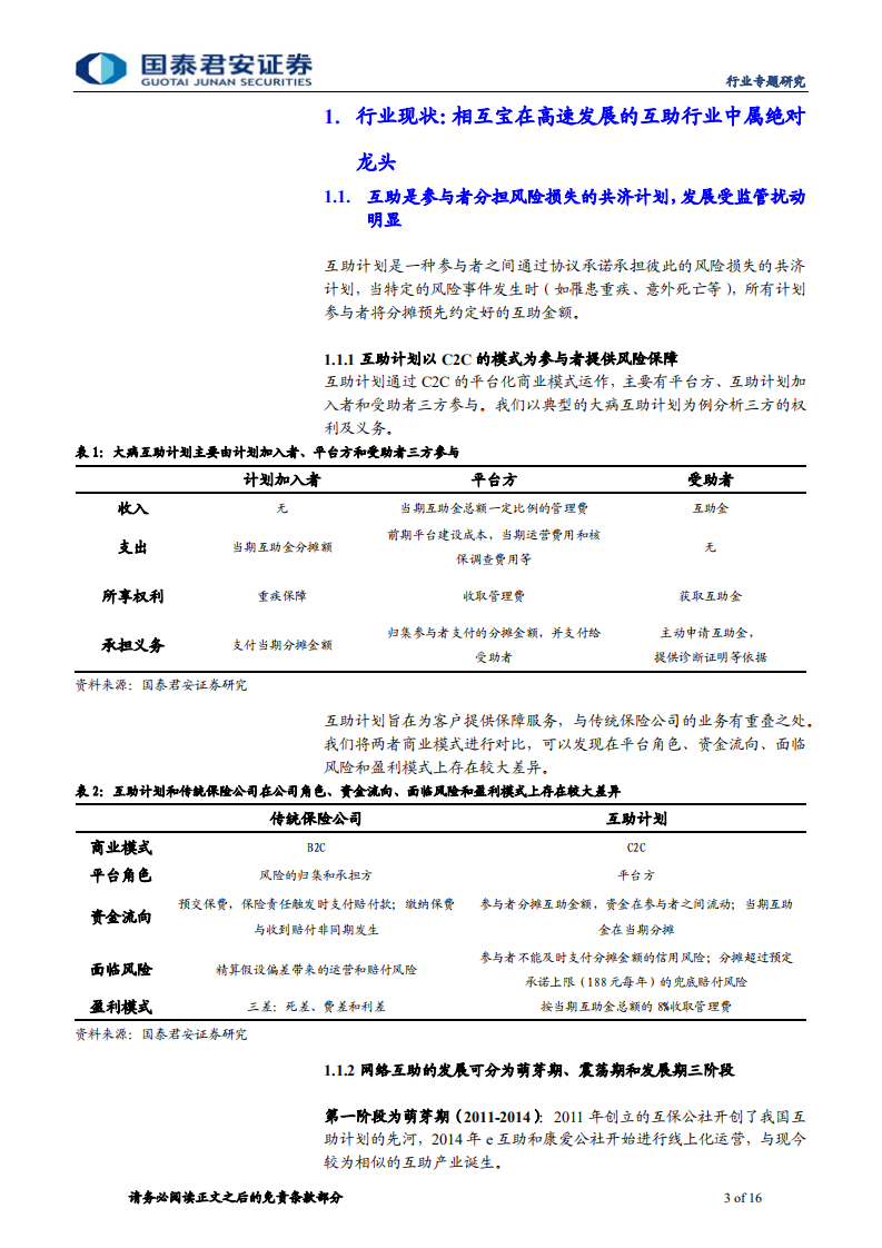 保险行业专题研究：互助行业研究报告，互助力推商保渗透率提升，两类保险公司受益-20201025.pdf 第3页