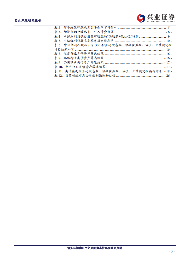 煤炭开采、公用事业、交通运输行业【兴证&middot;类债长牛】系列：全球宽松，类债资产迎来长牛时代-200309.pdf 第3页