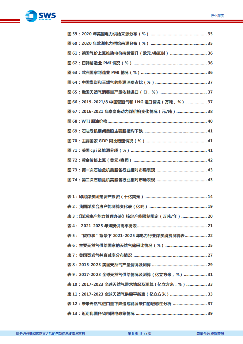 煤炭、天然气行业深度报告：煤炭、天然气紧缺造就高价成常态，中期能源紧缺存在导致滞胀风险-211008.pdf 第6页