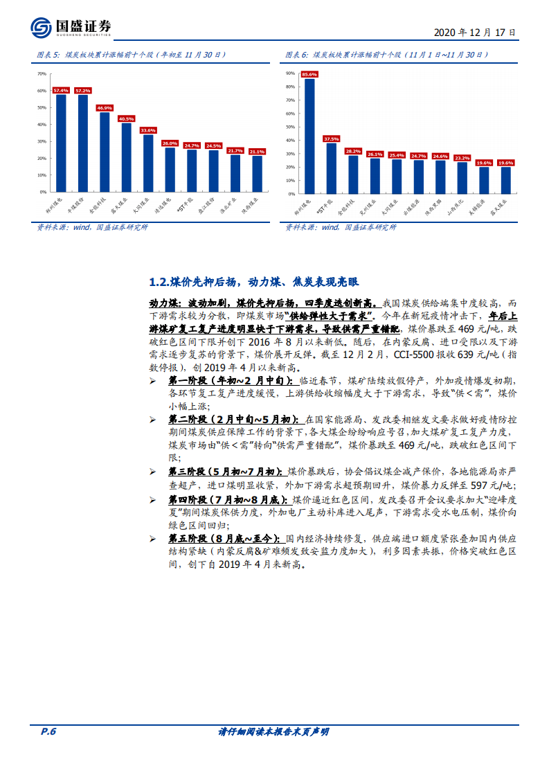 煤炭开采行业：格局优化，价格上行，坚守核心，布局焦煤-20201217.pdf 第6页