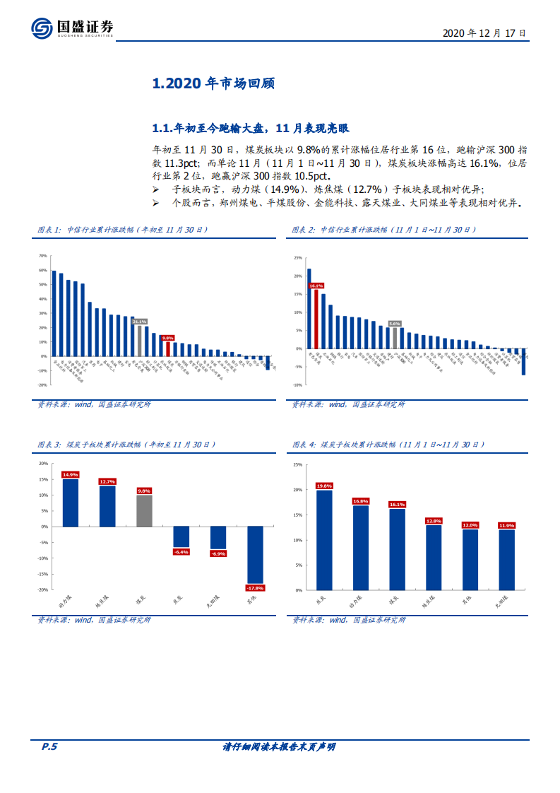 煤炭开采行业：格局优化，价格上行，坚守核心，布局焦煤-20201217.pdf 第5页