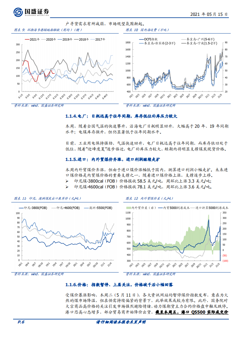 煤炭开采行业：煤价如期破千引关注，情绪释放后仍将延续上行-210515.pdf 第6页