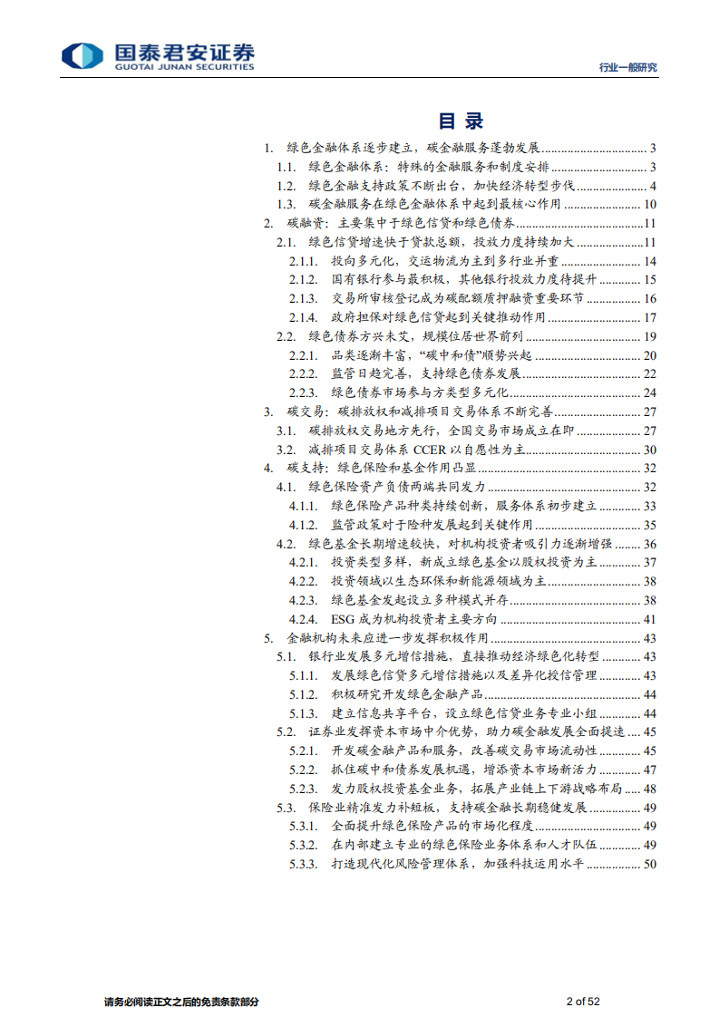 金融行业碳中和背景下的金融体系发展专题报告：全面实现双碳目标，绿色金融大有可为-210614.pdf 第2页
