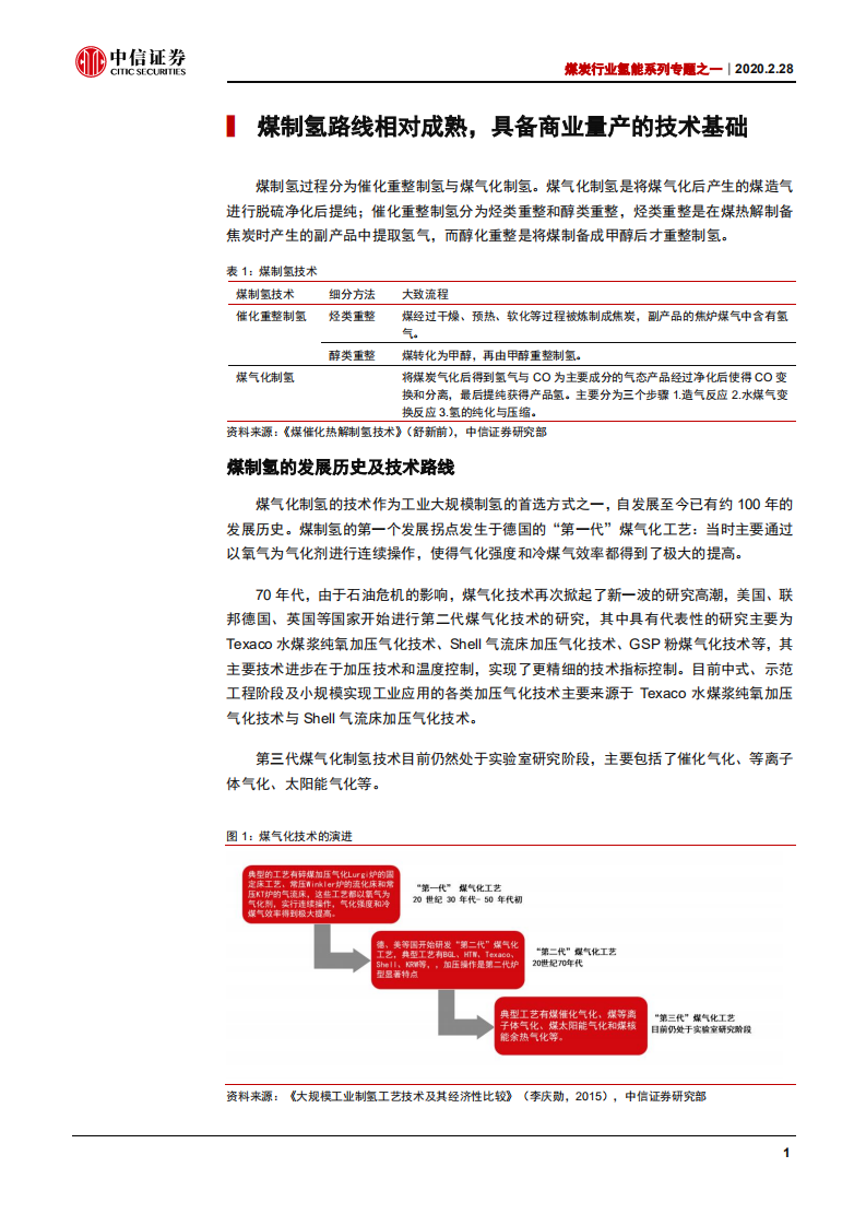 煤炭行业氢能系列专题之一：煤制氢，传统技术迎来新催化剂-200228.pdf 第3页