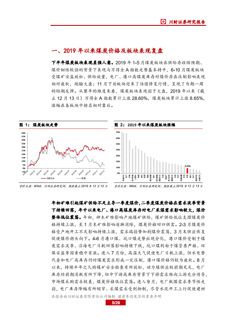 煤炭行业年度投资策略回顾与展望：估值见底，弹性可期-191216.pdf 第5页