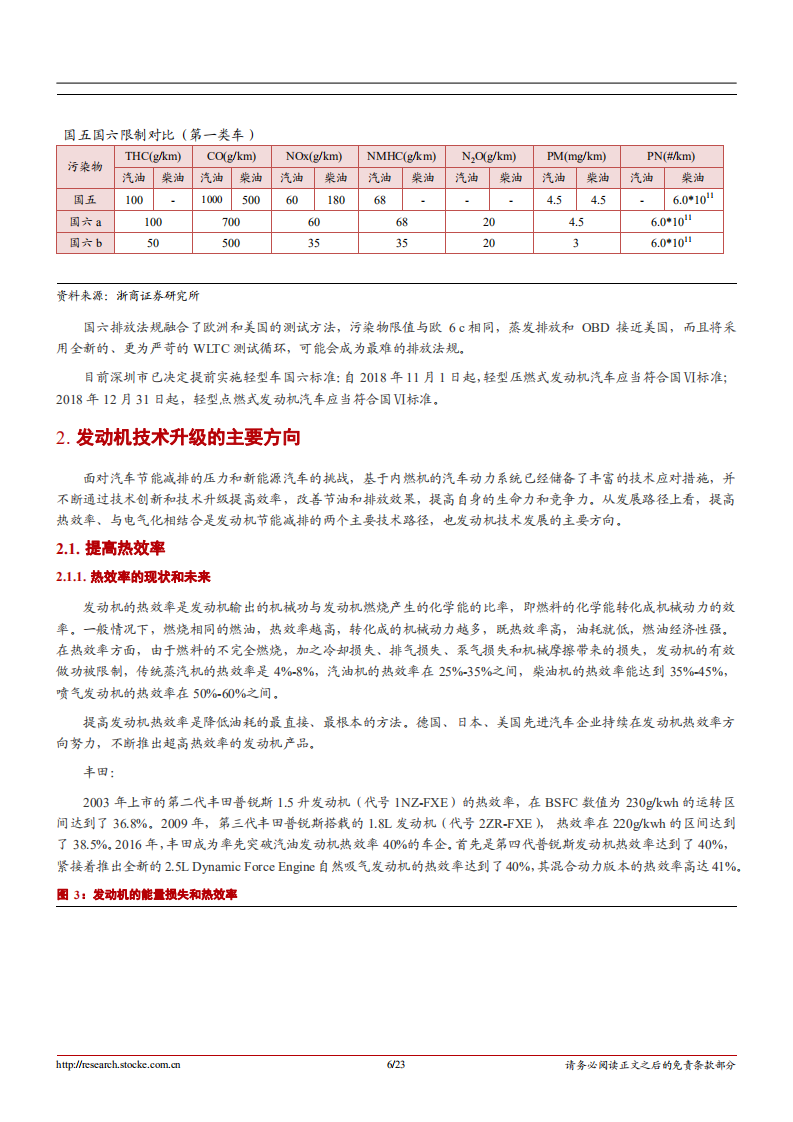 汽车零部件行业深度报告：发动机技术升级，节能减排的主要路径-181023.pdf 第6页