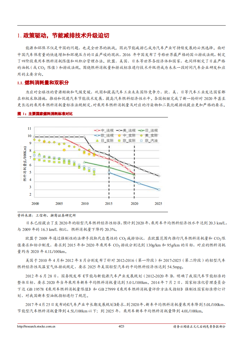 汽车零部件行业深度报告：发动机技术升级，节能减排的主要路径-181023.pdf 第4页
