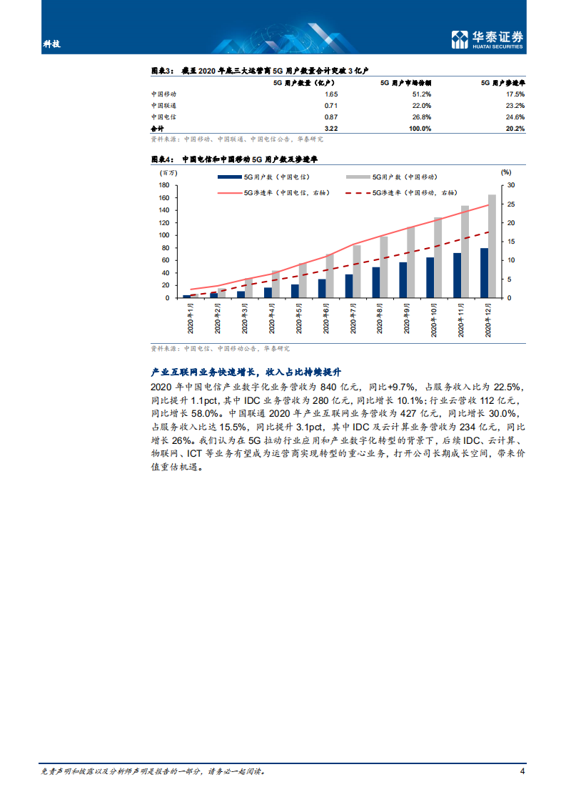 科技行业：运营商ARPU回暖，盈利复苏持续展现-20210314.pdf 第4页