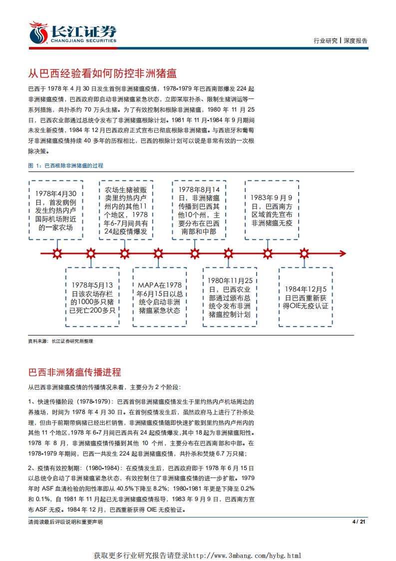 农产品行业生猪养殖专题系列之七：从巴西非洲猪瘟防控经验看未来行业格局变迁-190326.pdf 第4页