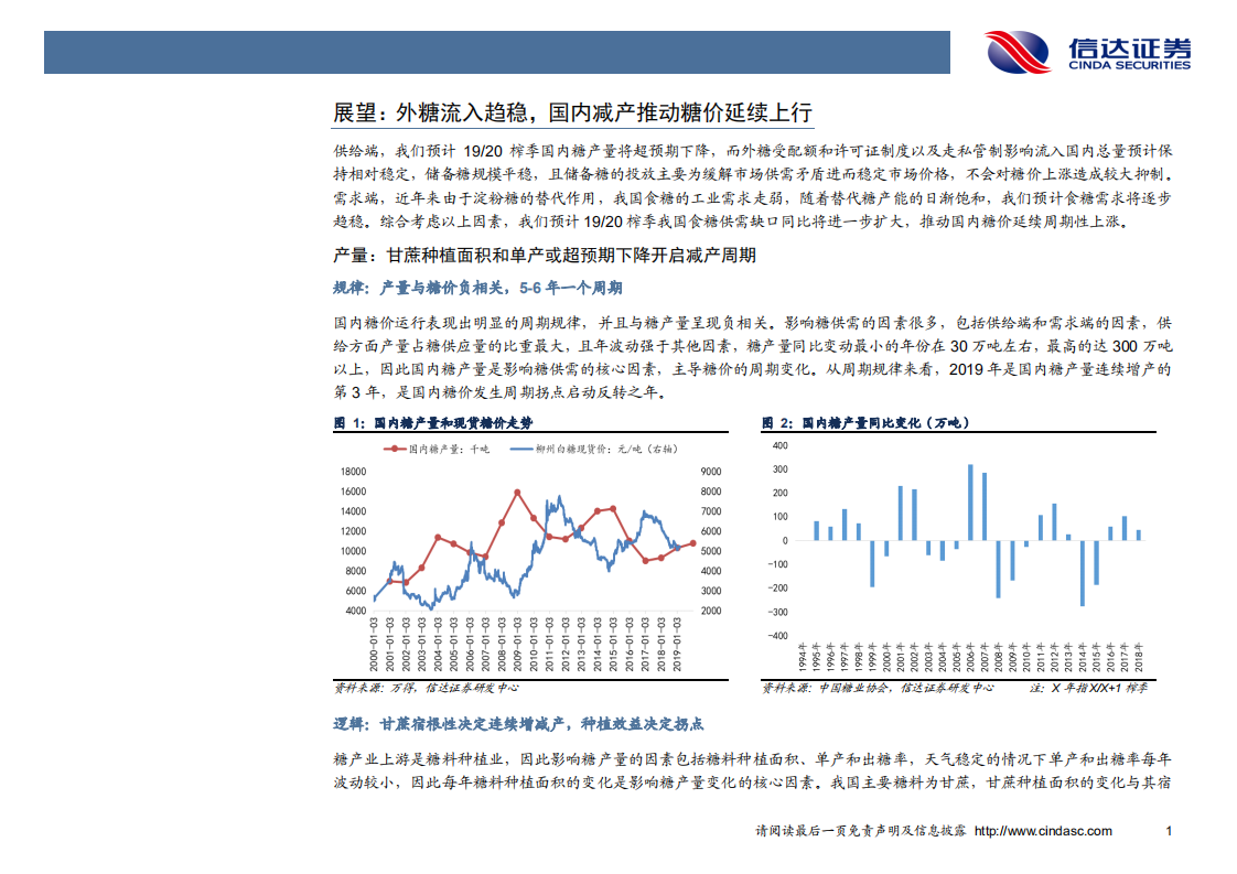 农林牧渔行业：新榨季供需缺口有望扩大，糖价上行趋势未改-191217.pdf 第4页