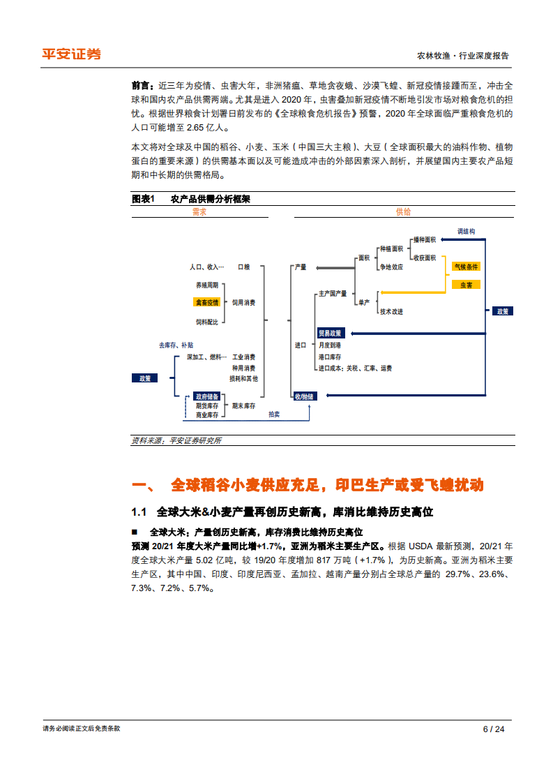 农林牧渔行业：种植业系列专题（一），农产品供需基本面篇全球农产品供应充裕，虫灾&疫情短期扰动-200519.pdf 第6页