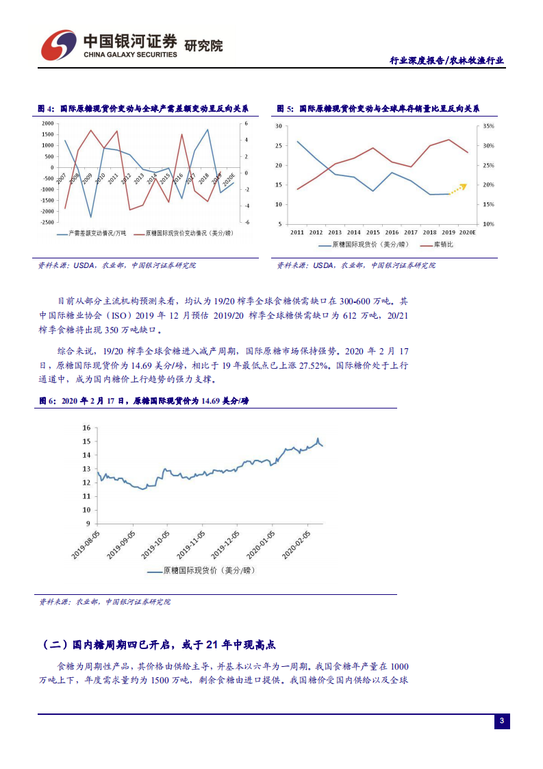 农林牧渔行业&ldquo;读懂糖周期&rdquo;系列深度报告四：全球食糖减产中，糖价上行顺势而为-200220.pdf 第5页