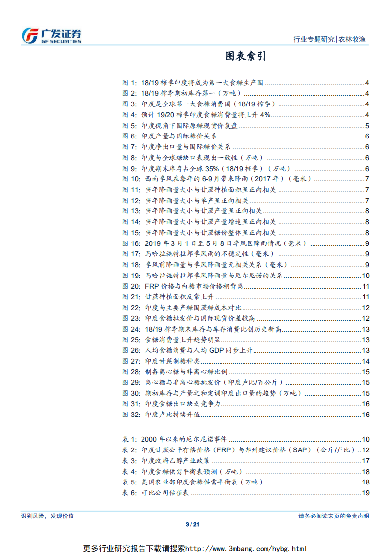 农林牧渔行业大宗农产品专题之六：白糖之印度篇-190609.pdf 第3页