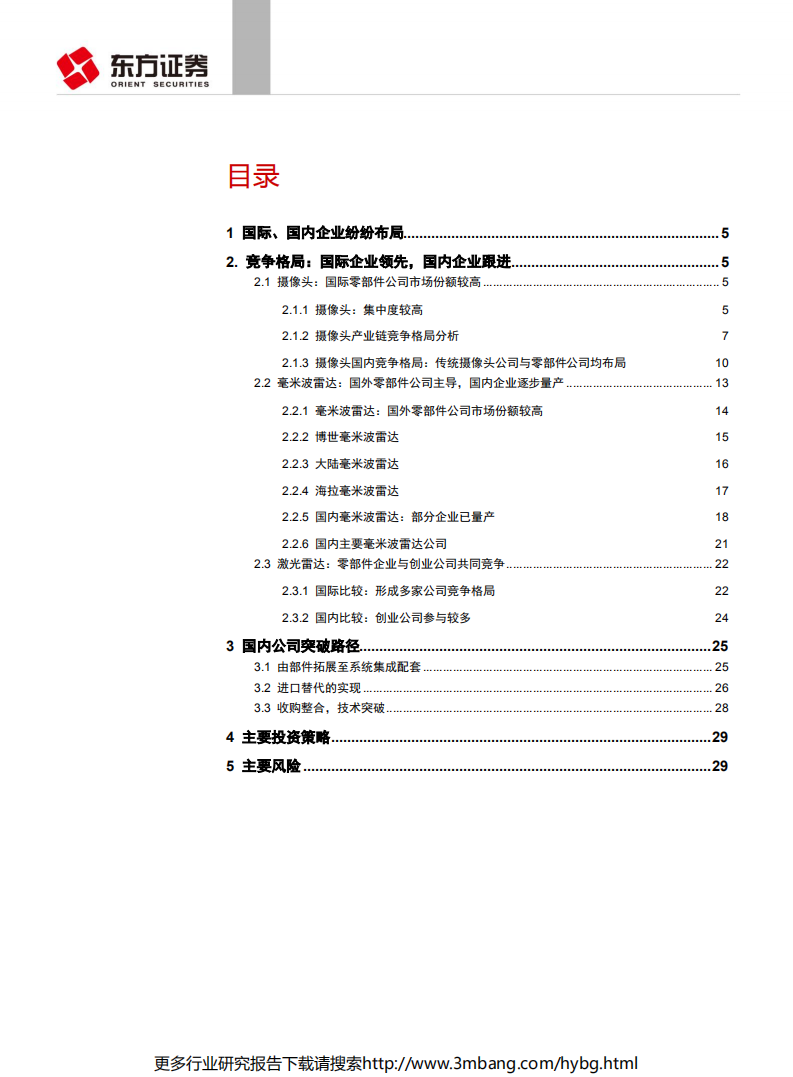 汽车与零部件行业自动驾驶传感器系列报告之格局和路径：国际领先，国内企业跟进，成长空间大-190628.pdf 第2页