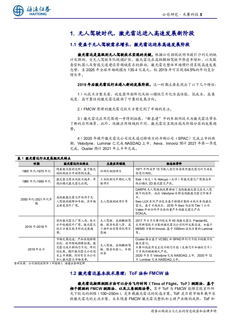 汽车与零配件行业：全球激光雷达领先者助力无人驾驶加速-210114.pdf 第5页