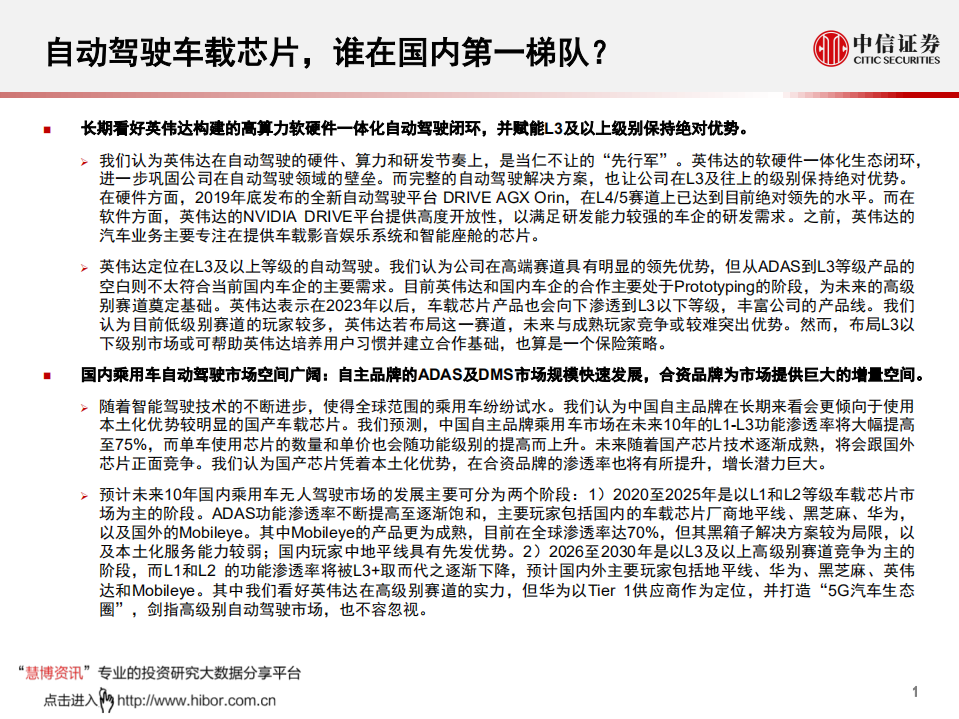 全球产业策略：全球无人驾驶系列，自动驾驶车载芯片，谁在国内第一梯队？-20200922.pdf 第2页