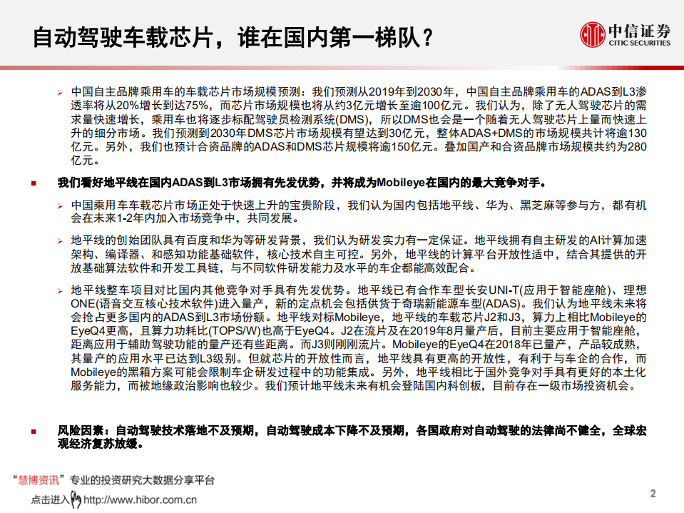 全球产业策略：全球无人驾驶系列，自动驾驶车载芯片，谁在国内第一梯队？-20200922.pdf 第3页