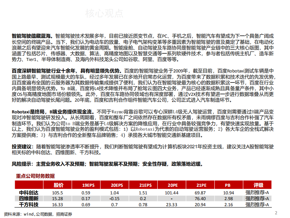 智能驾驶系列报告（一）：百度智能驾驶，破釜沉舟，登峰造极-210310.pdf 第2页
