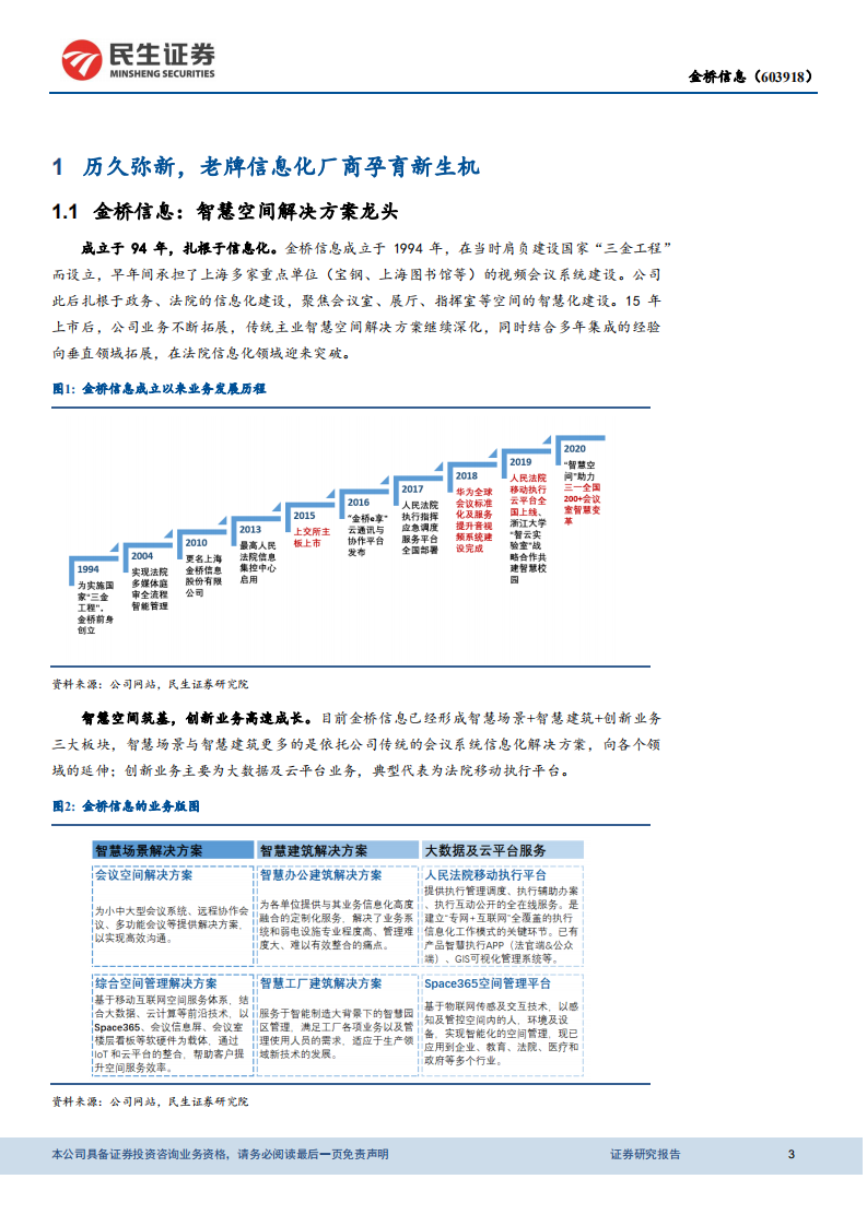 金桥信息-动态报告：低估值司法SaaS迎拐点，布局司法区块链技术拥抱元宇宙-20211222.pdf 第3页