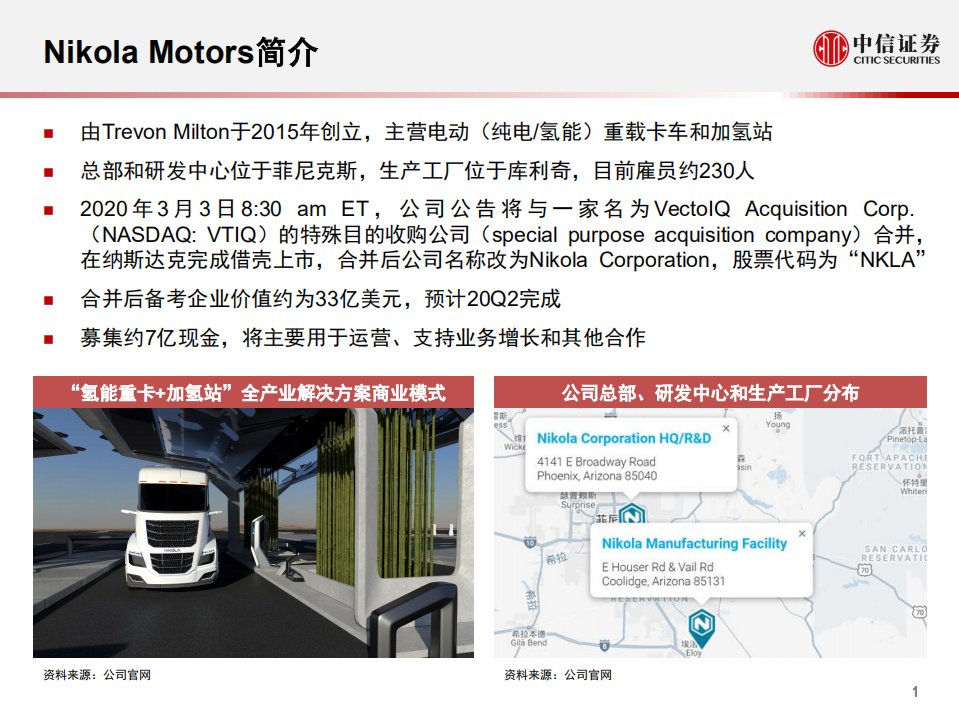 电力设备及新能源行业：氢能与燃料电池产业链专题报告，一张图看懂氢能重卡的&ldquo;特斯拉&rdquo;~Nikola Motors-200307.pdf 第2页