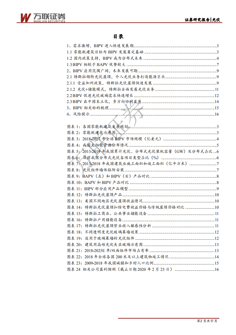 光伏行业专题报告之BIPV：特斯拉引领BIPV，行业发展前景良好-200224.pdf 第2页