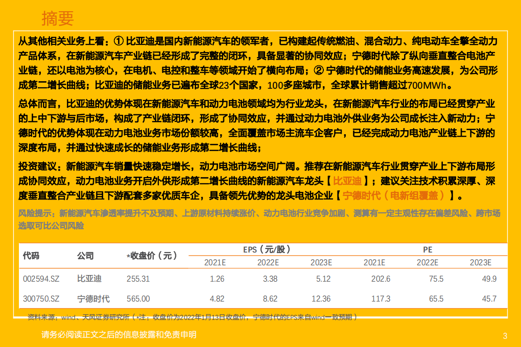 汽车行业专题研究：新能源汽车两大巨头对比研究，比亚迪vs宁德时代-220115.pdf 第3页