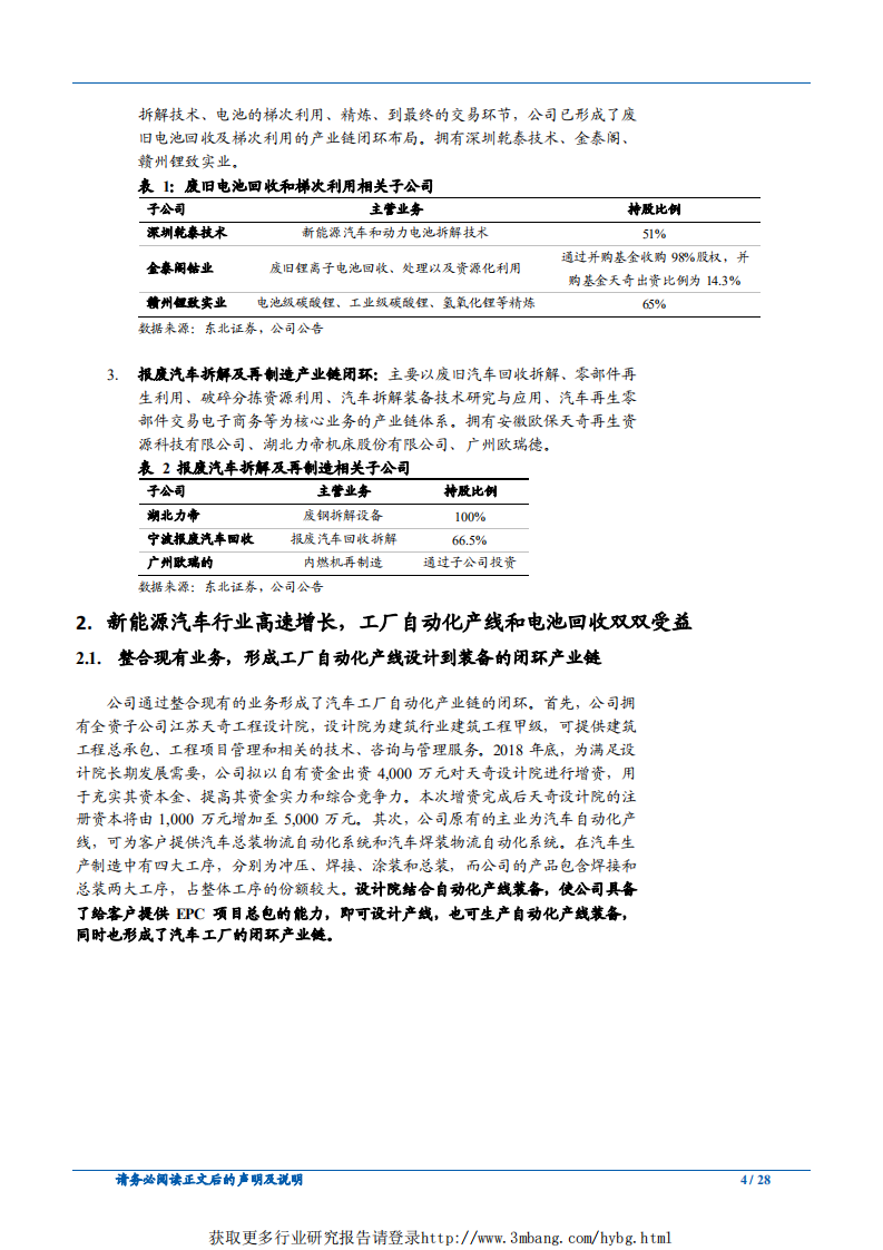天奇股份-聚 焦主业持续布局，受益新能源汽车行业发展-190313.pdf 第4页