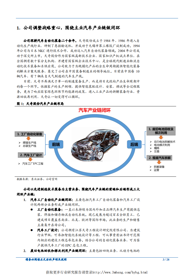天奇股份-聚 焦主业持续布局，受益新能源汽车行业发展-190313.pdf 第3页