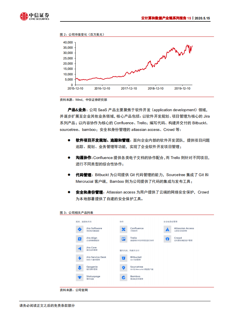 互联网行业云计算和数据产业链系列报告15：Atlassian（TEAM），全球领先的项目管理SaaS厂商-200515.pdf 第6页
