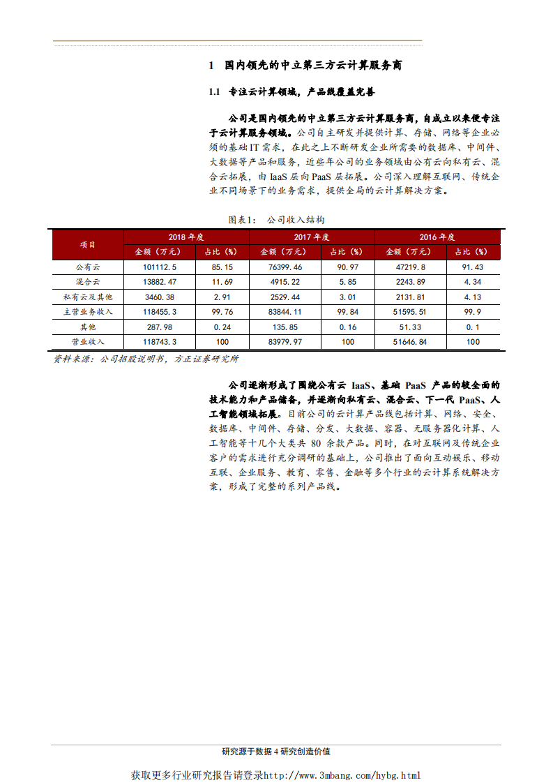 计算机应用行业科创硬科技系列之三：优刻得，国内领先的中立第三方云计算服务商-190421.pdf 第4页