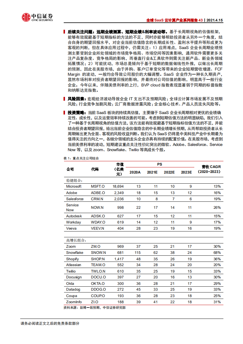 科技行业全球SaaS云计算产业系列报告43：软件SaaS企业的长周期估值框架-210415.pdf 第2页
