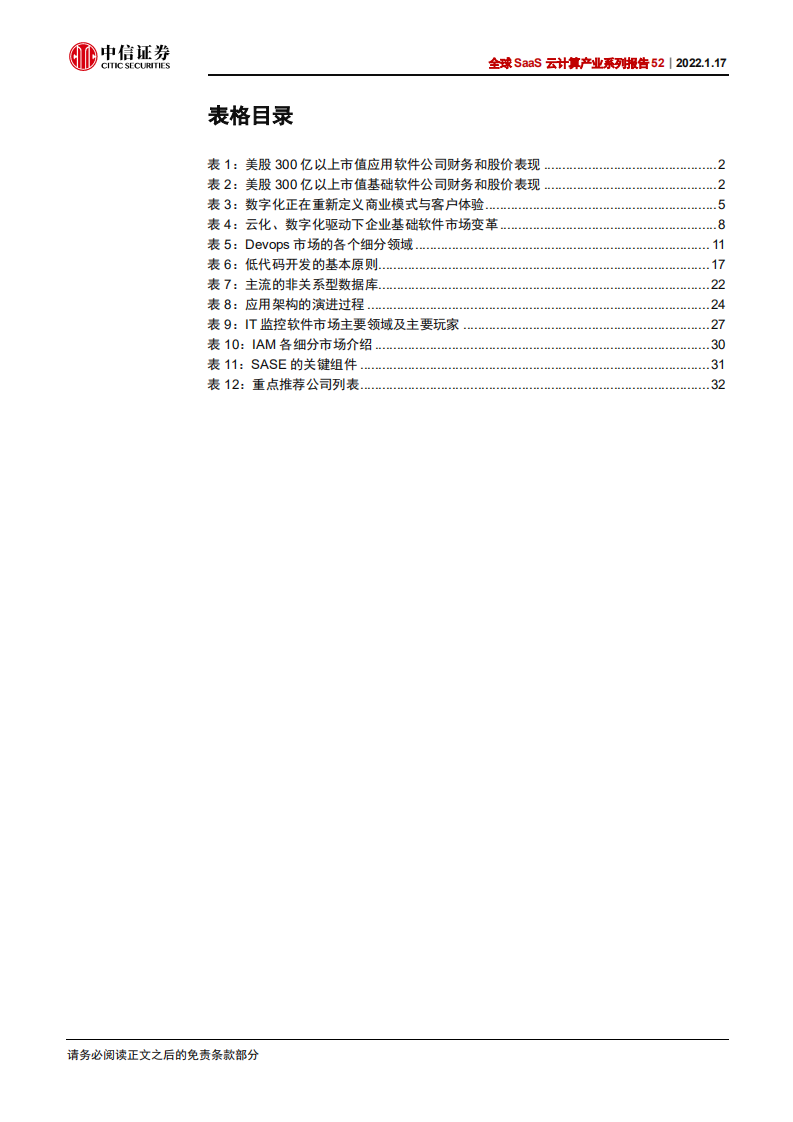 科技行业全球SaaS云计算产业系列报告52：基础软件，大变革、大机会-220117.pdf 第6页