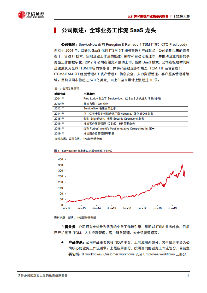 科技行业云计算和数据产业链系列报告11：ServiceNow，全球工作流SaaS龙头-200428.pdf 第6页