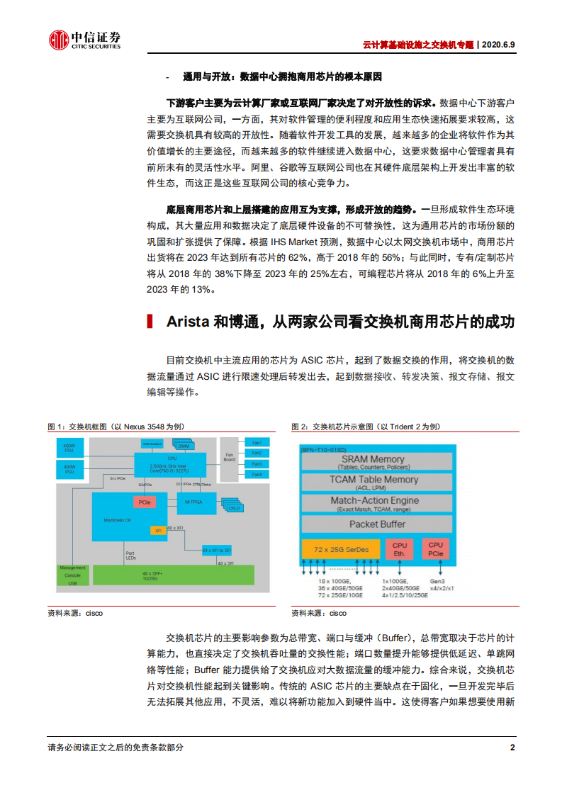 通信行业云计算基础设施之交换机专题：自研芯片，是数据中心交换机的护城河么？-200609.pdf 第5页