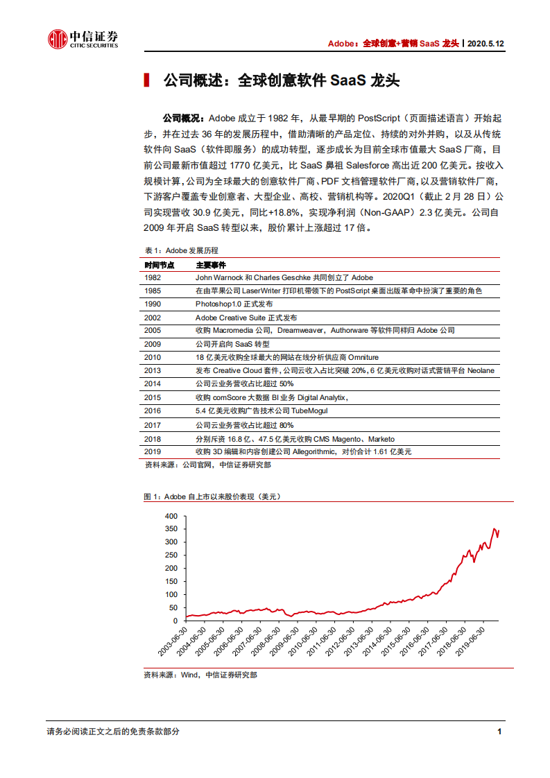 云计算行业云计算和数据产业链系列报告14：Adobe，全球创意+营销SaaS龙头-200512.pdf 第5页