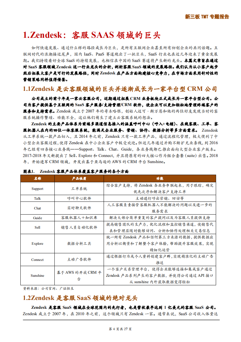 云计算行业专题：软件即服务海外龙头分析，从客服龙头Zendesk看软件即服务客服公司的发展路径-190922.pdf 第4页