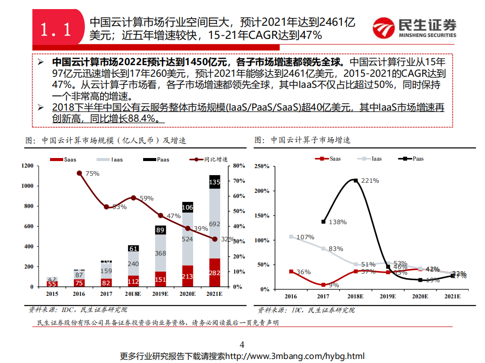 云计算行业专题一：中国云计算巨头对比系列，阿里云VS腾讯云-190618.pdf 第4页