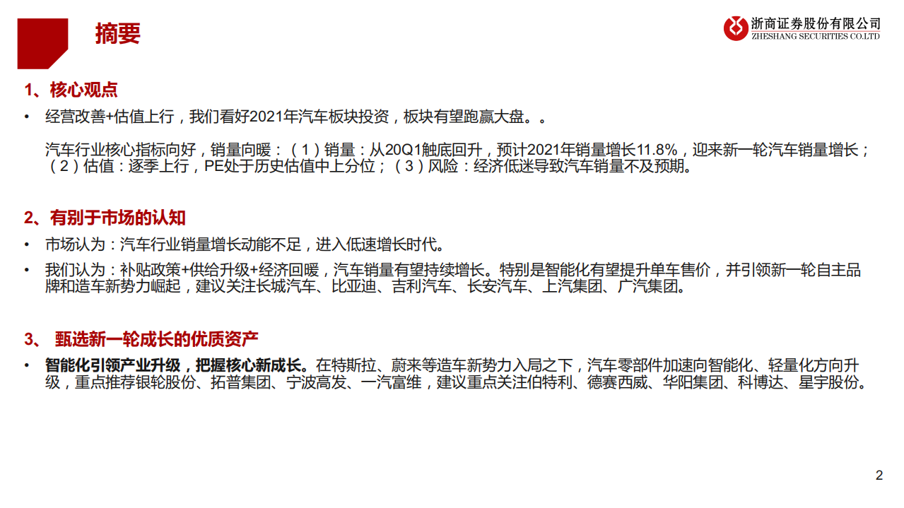 2021年汽车行业投资策略：智能拾级而上，科技赋能自主-20201215.pdf 第2页