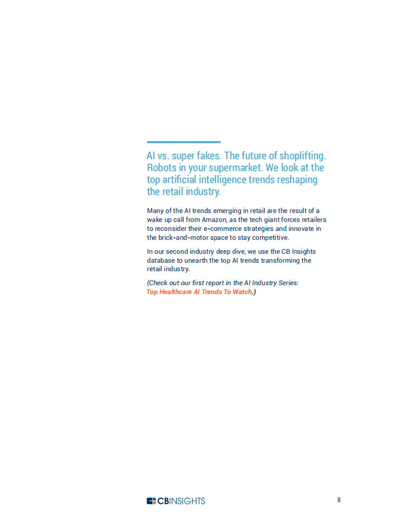 CB-Insight：AI行业系列：值得关注的零售AI趋势（英文版）.pdf 第2页