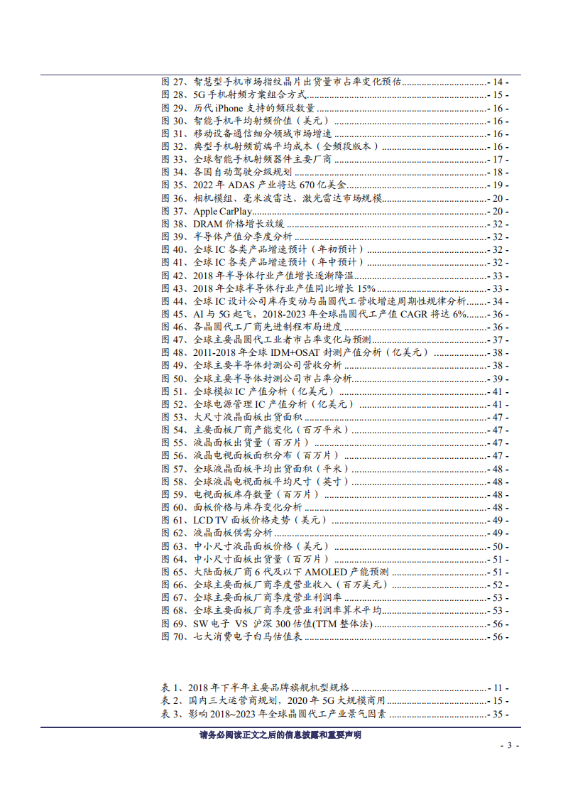 电子行业投资策略报告：手机关注规格升级创新点，5G、汽车电子为未来大方向-181125.pdf 第3页